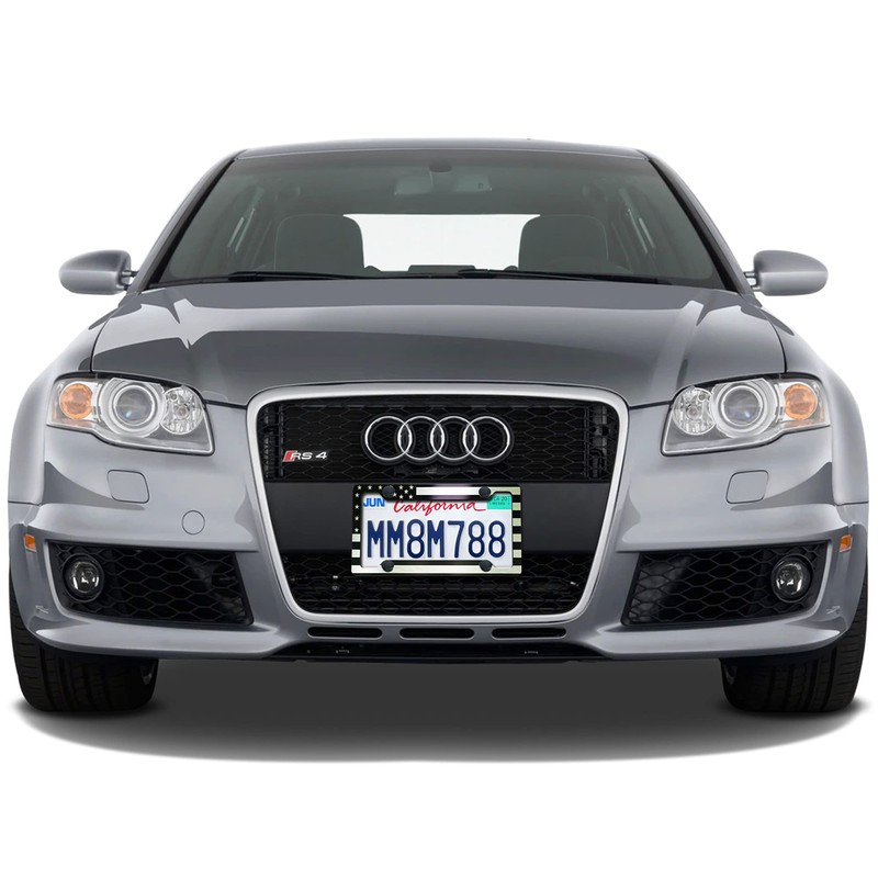 Tuersan American Flag License Plate Frame Patriotic USA Flag Car