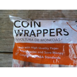 MOOLAH Quarter Coin Wrappers 36 count Moolah Brand NEW in Bag