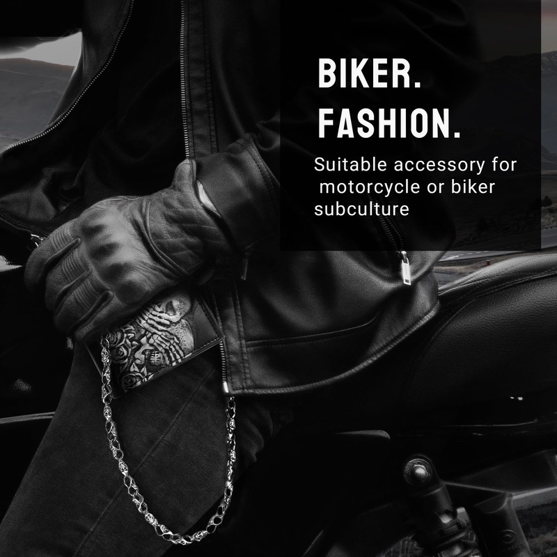Girinme Wallet Chain - Unisex Punk Skull Biker Pant Trouser
