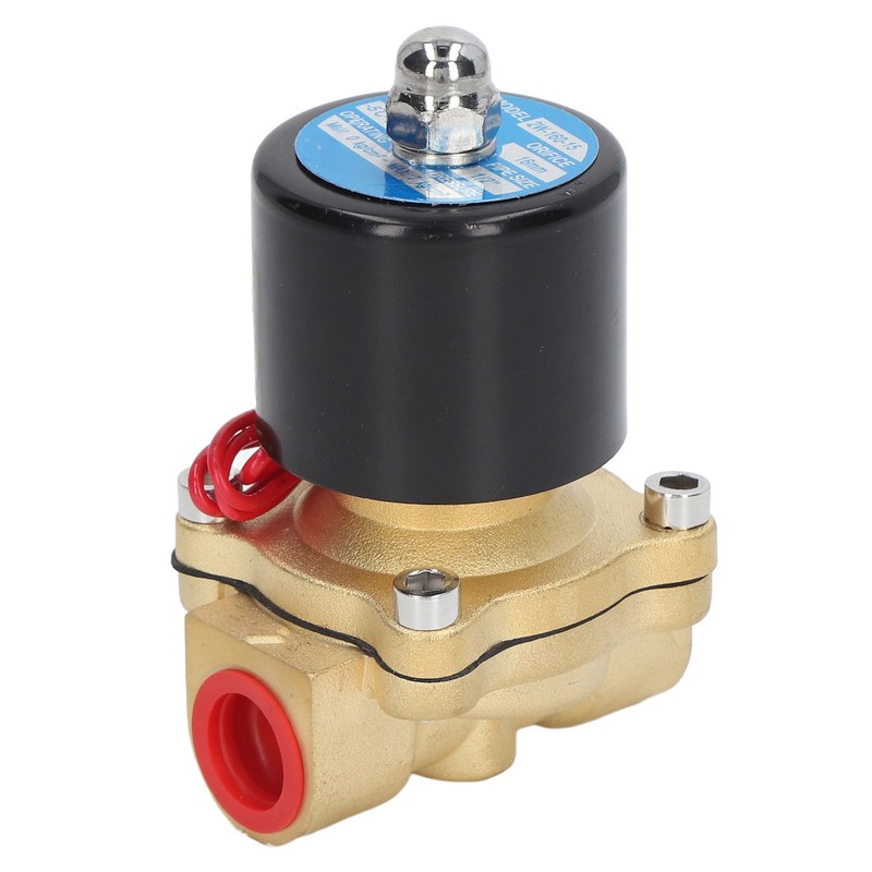 Solenoid Valve Brass Electric 2 Way 1/2in Normally Closed for