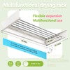 ZdwCyl Wall Mounted Clothes Drying Rack 32 inches,Foldbale Laundry Drying