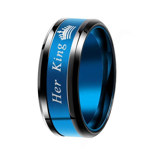 Anillo unisex de acero inoxidable para hombres y mujeres, anillo