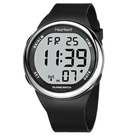 Hearkent Atomic Talking Watch Sets Itself for Visually Impaired Or Seniors Big Number Easy to Read for Elderly