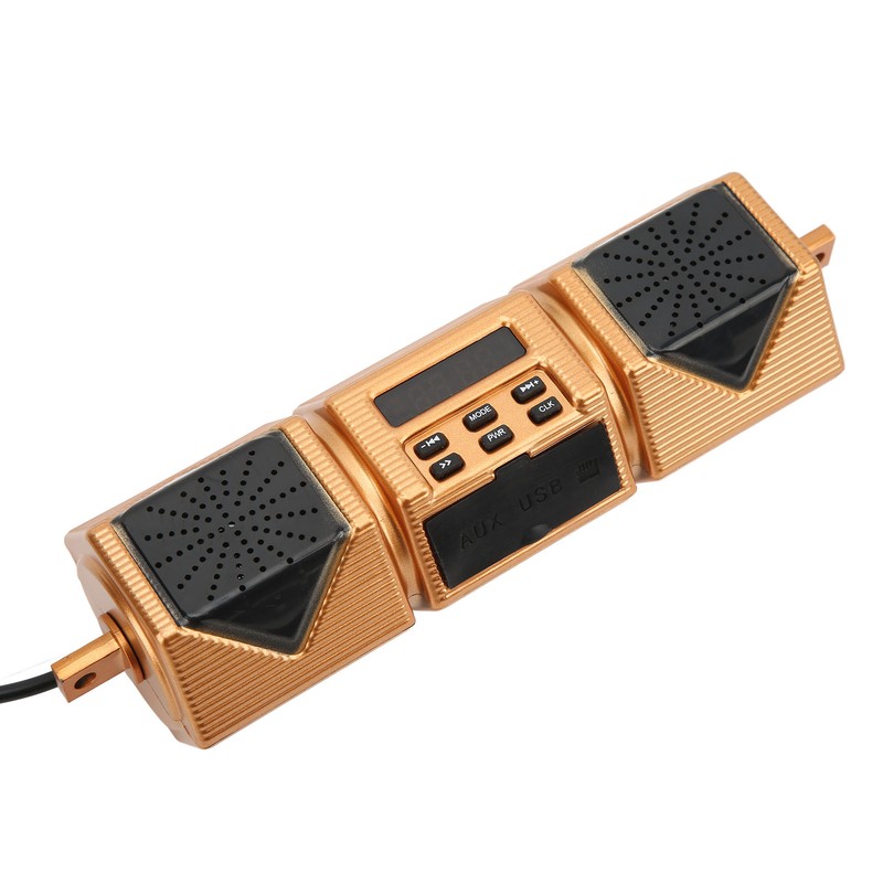 Motorcycle Stereo Speaker Handlebar Mount MP3 Music Player IP54 Waterproof