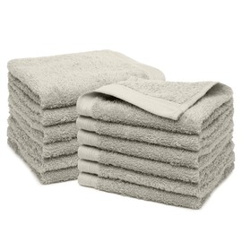 Weidemans Premium 18 Pieces Towel Set Including 18 Exclusive Washcloths Towels|Fingertip Towels 13" X 13" - Color: Black 100% Cotton |Machine Washable high Absorbency