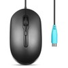 perixx PERIMICE-222 Wired Optical Mouse, Ergonomic Design, Silent Clicks, 5.9