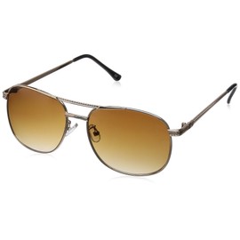 Fashion Glass 7695 Men's Sunglasses, brown half (frame gold)
