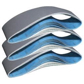 4 x 36 Inch Sanding Belts, Silicon Carbide Knife Sharpening Sanding Belt, 4 Pcs Each of 600, 800, 1000 Grits Sanding Belt for Belt Sander, 12 Pack