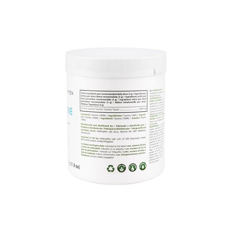 Taurine Powder | 2 lb - 907 g | 100%