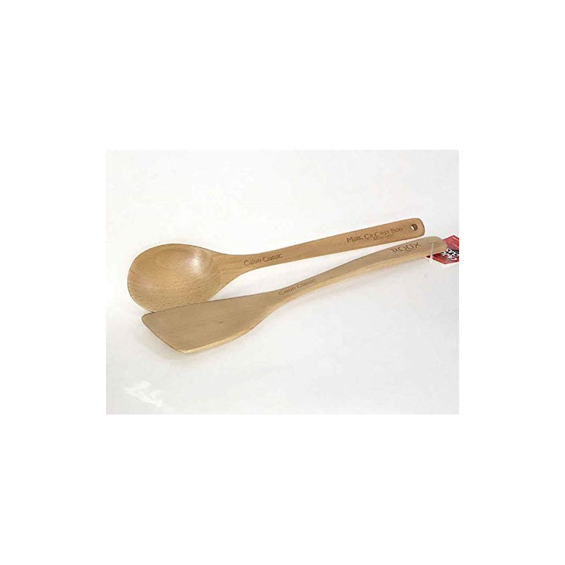2PC WOODEN SPOON SET - 6952