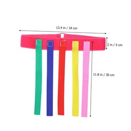 HEMOTON 6 Pcs Educational Toys Kids Chase Game Belt Kids Game Belt Game Flag Belt Football Team Ribbon Kids Running Game Kids Game Favors Tail Puzzle Child Training Equipment