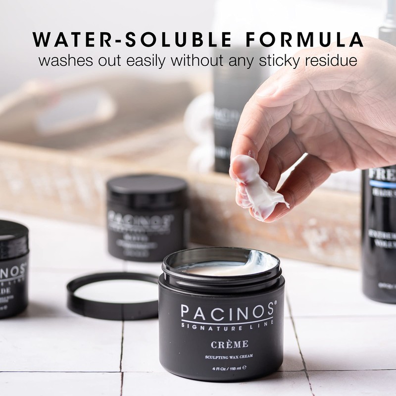 Pacinos Crème - Sculpting Wax Cream, Medium Hold with Medium