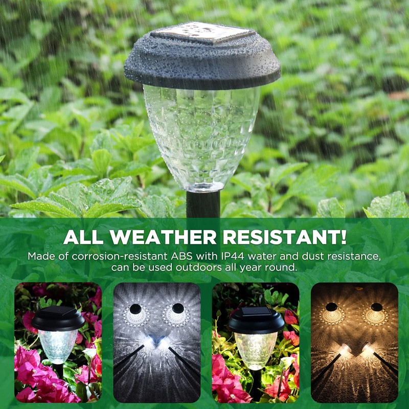 URAGO Super Bright Solar Lights, Waterproof 10 Pack, Dusk to