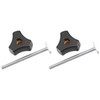 ZDSFSD 2 Set T Screw and M8 Plastic Handle,Metal Quick