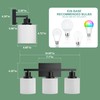 Black Bathroom Lights Over Mirror, Anti-rust Vanity Light Fixture for
