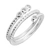 Silpada 'Interstellar' Cubic Zirconia Ring in Sterling Silver, Size 5,