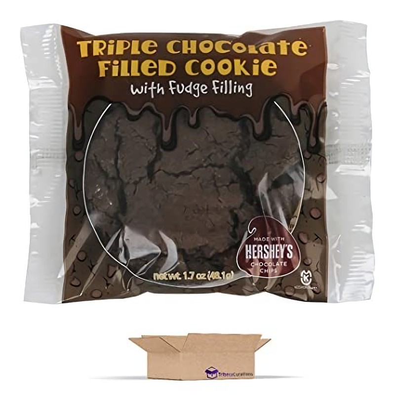 Tribeca Curations Individually Wrapped Whole Grain Triple Chocolate Fudge Filled