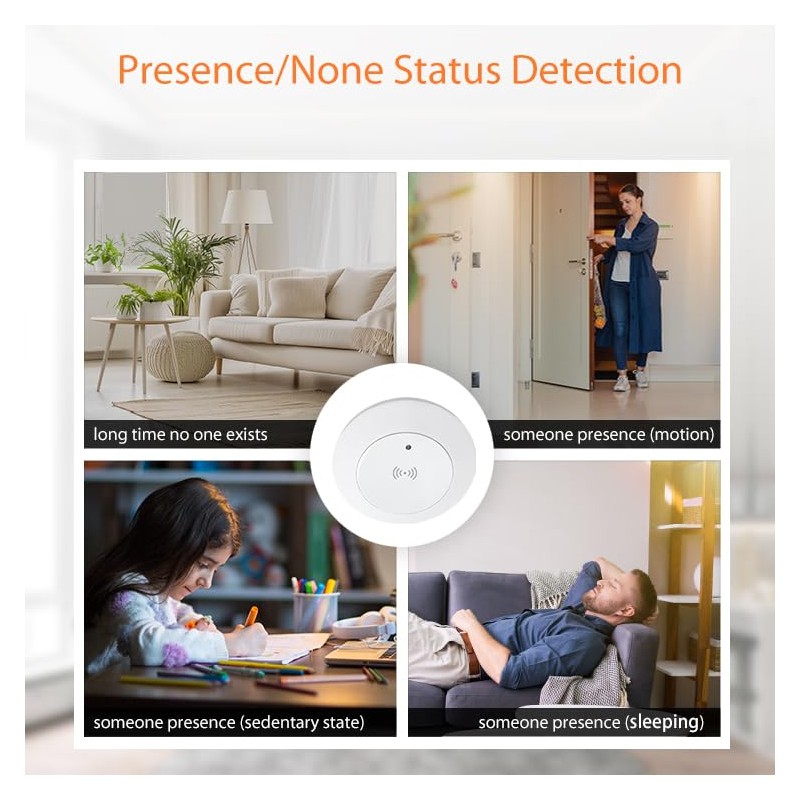Haozee Human Presence Sensor,2.4 GHz Wi-Fi Required,Smart Mmwave Radar Presence