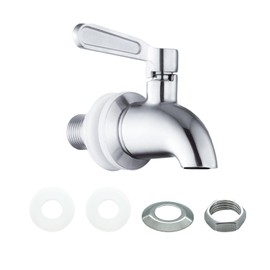 Lilaly 1 pack Stainless Steel Water Spigot, Spigot for Beverage Dispenser, Water Spout, Water Jug Spout, Food Grade Metal Spout
