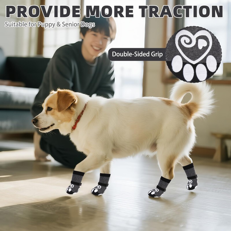 KOOLTAIL Dog Socks for Hot/Cold Pavement to Prevent Licking Paws,Dog