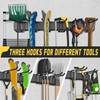 klasit Garage Wall Organizer,12Pack Carries 600 lbs,Garden Tool Organizer 49.5in
