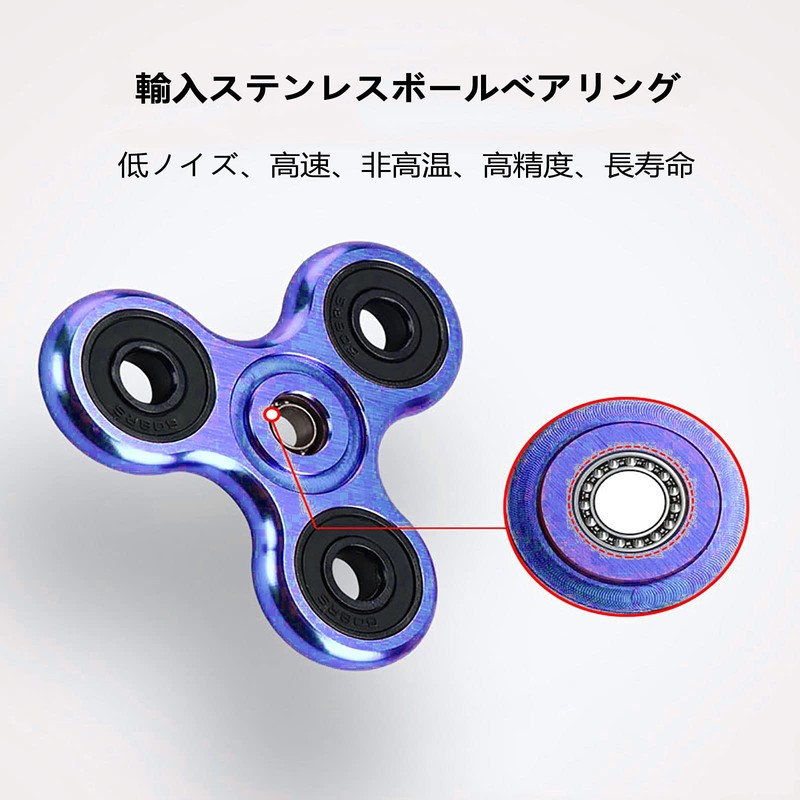 SHULLIN Spinner Aluminum Alloy Hand Spinner Stainless Steel Bearing Stress