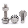 (15 Sets) M6-10 x 20mm Flanged Hex Bolt with Hex
