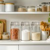 ComSaf Glass Jars with Airtight Lid Set of 3, Mason