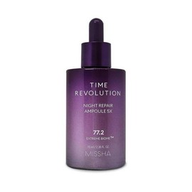 Time Revolution (셀러허브)MISSHA 타임 레볼루션 나이트 리페어 보랏빛 앰플 5X 70ml 1개 Ss (S21012305) (MISSHA) Time Revolution Night Repair Purple Ampoule 5X 70ml 1pc Ss (S21012305)