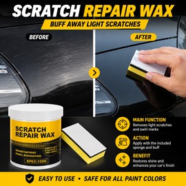 Car Scratch Repair Wax for Paint Care – 150g Polishing Compound for Fine Scratches, Water Marks & Surface Renewal