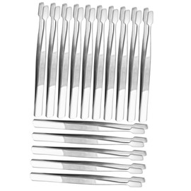 Vaguelly 15Pcs Stainless Steel Stamp Tweezers Clip for Eyelash Extension and Makeup Ergonomic Design for Comfortable Use for False Lash Application and Adjustments