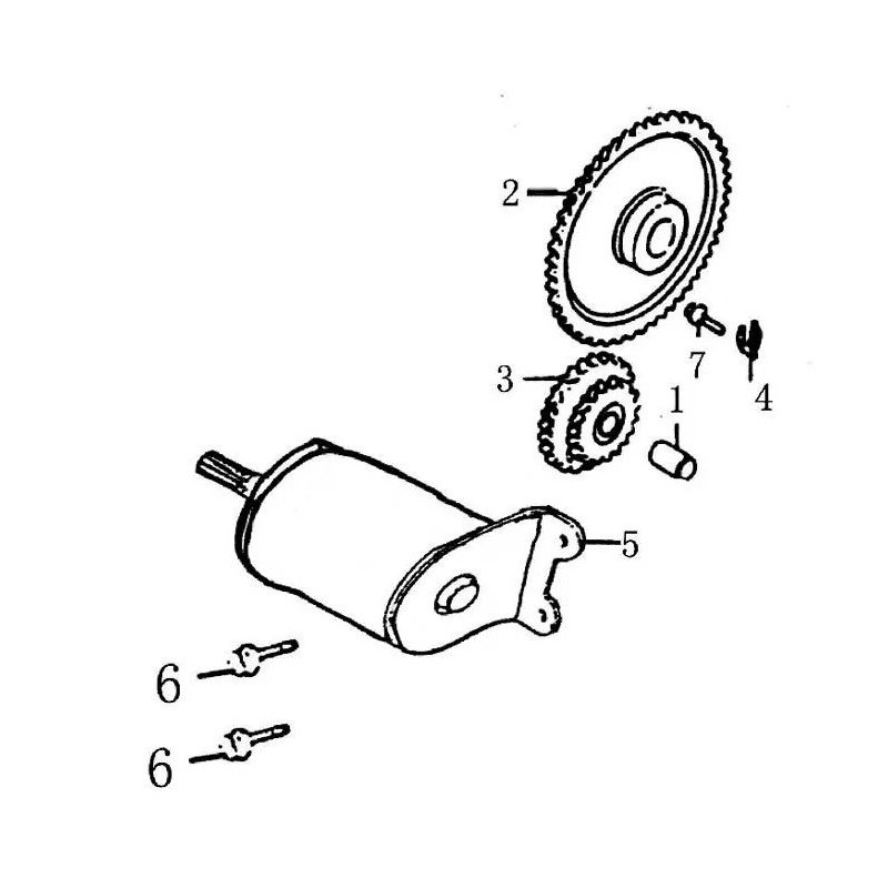CF MOTO STARTER MOTOR HAMMERHEAD BMS JOYNER KANDI 250 250CC