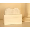 Shabby Chic Style Cream Wooden Coaster Set Hearts Design -