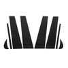 8pcs Pillar Post Trim Kit 4D Style Gloss Black Side