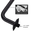 TRUSTMI Shower Arm with Flange 13 Inch S Shape Stainless