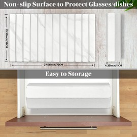 Large Stone Dish Drying Mats for Kitchen Counter, 28"(L)×16"(W) Marble-Pattern, Fast Drying Collapsible Dish Drying Mat, Eco-Friendly Absorbent Diatomaceous Earth Mats for Match Countertop