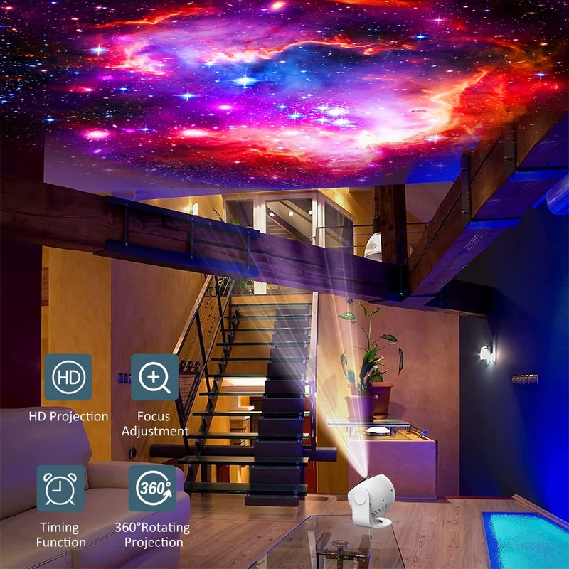 Elec3 Star Projector,Planetarium Projector for Bedroom Ultra Clear Galaxy Night