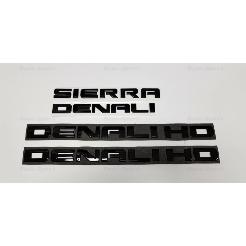GMC 4PCS Set GLOSS Black GMC SIERRA DENALI HD Duramax