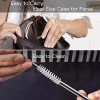 16 Pack Reusable Stainless Steel Straws with Silicone Tips Metal