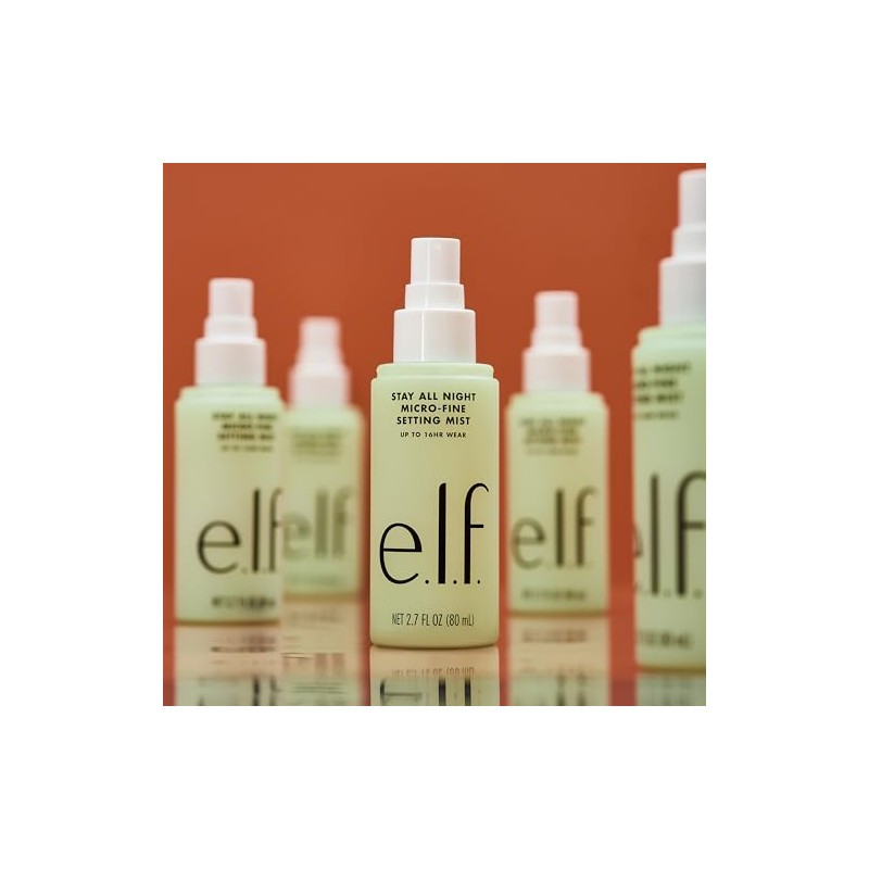 e.l.f. Stay All Night Micro-Fine Setting Mist, 16HR Wear, Hydrating