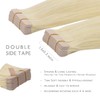 WENNALIFE Tape-In Real Hair Extensions, Real Hair, Pack of 20,