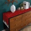 TQFZP Winter Christmas Table Runner and Place Mats Set of
