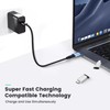 leizhan USB C Adapter (2 Pack, Silver) Type C Male