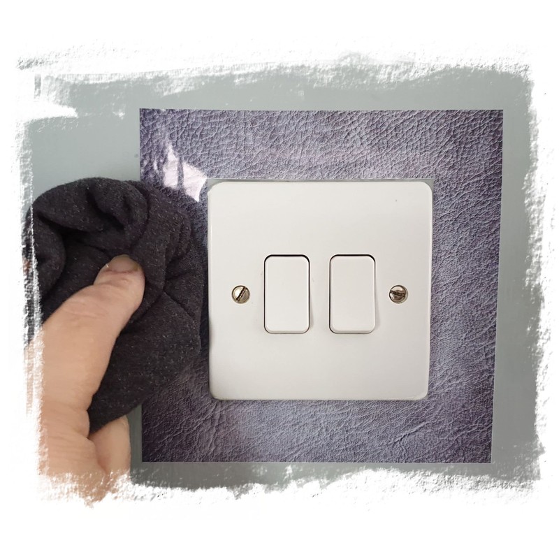 Pink Watercolour Hearts Pattern Electrical Light Switch Surround Printed Vinyl