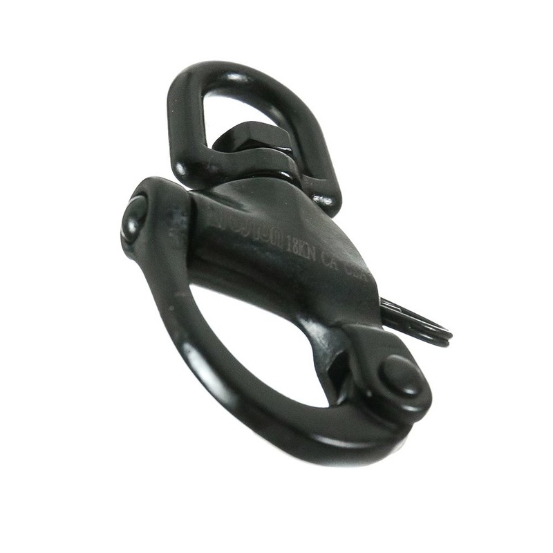 Fusion Climb Quick Release Swivel Snap Shackle, Black