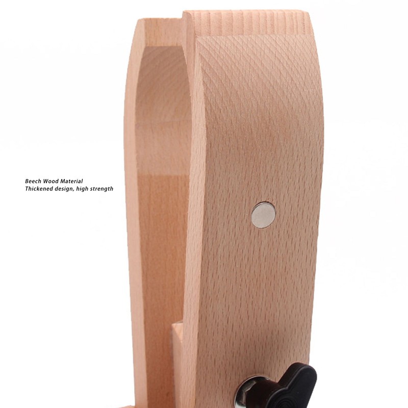 Hand Sewing Clamp with Hex Wrench Beech Wood Desktop Rotatable