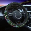 Floral Sage Green Daisy Steering Wheel Cover for Women Men