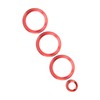 4Pcs A/C Knob Ring Trim Volume Adjuster Decor Fit for