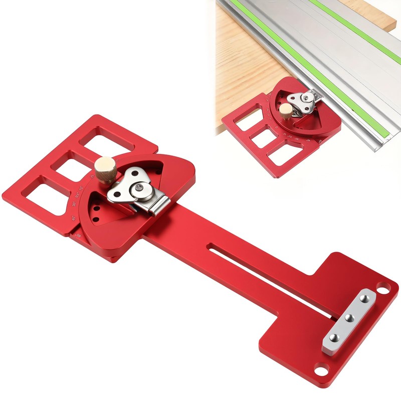 Poiyham Adjustable Angle Track Saw Square, Guide Rail Square with