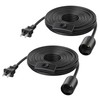 Cable Matters 2-Pack Hanging Light Cord with Switch - 25ft,